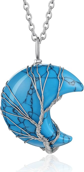 Tree of Life Turquoise Gemstone Pendant